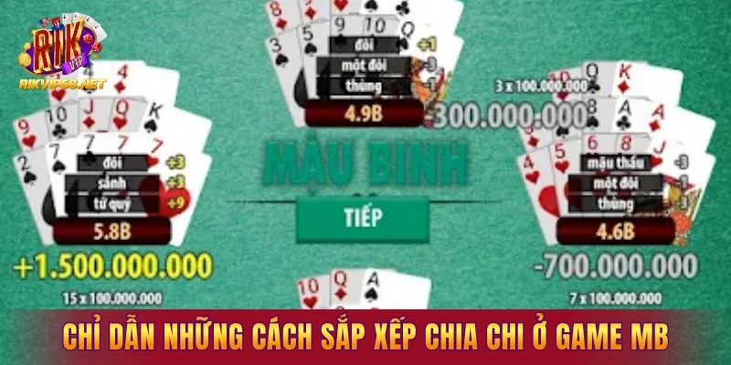 Chỉ dẫn những cách sắp xếp chia chi ở game MB