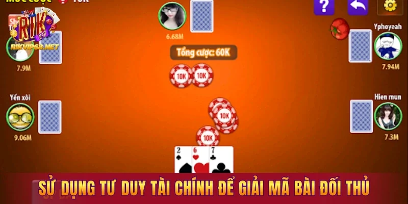Sử dụng tư duy tài chính để có cách đọc bài đối thủ trong game Liêng